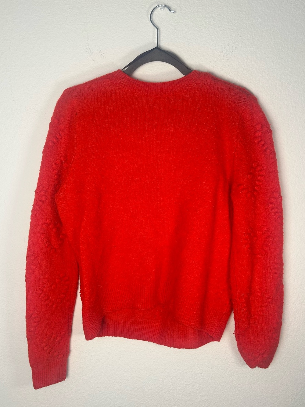 H&M Red Heart-Pattern Crewneck Sweater - Picture 2 of 4